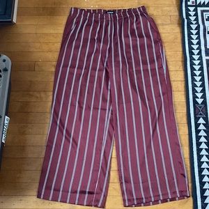 Express satin/silk wide leg pants size large